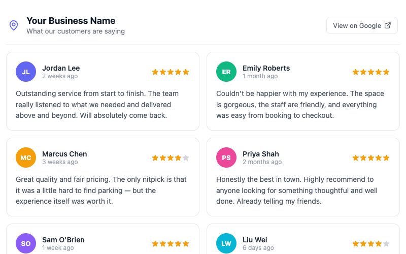 Google Reviews