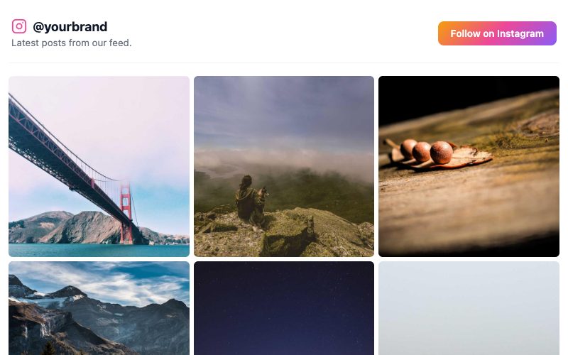 Instagram Widget