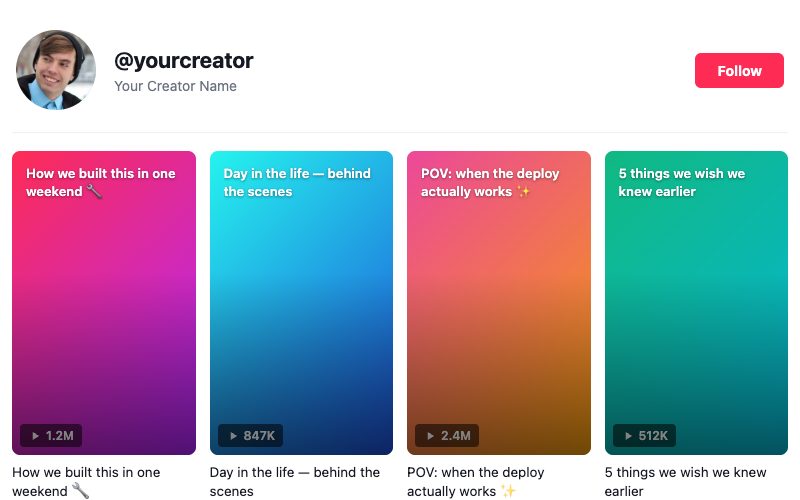 TikTok Widget