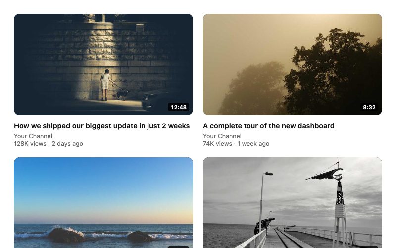 YouTube Feed